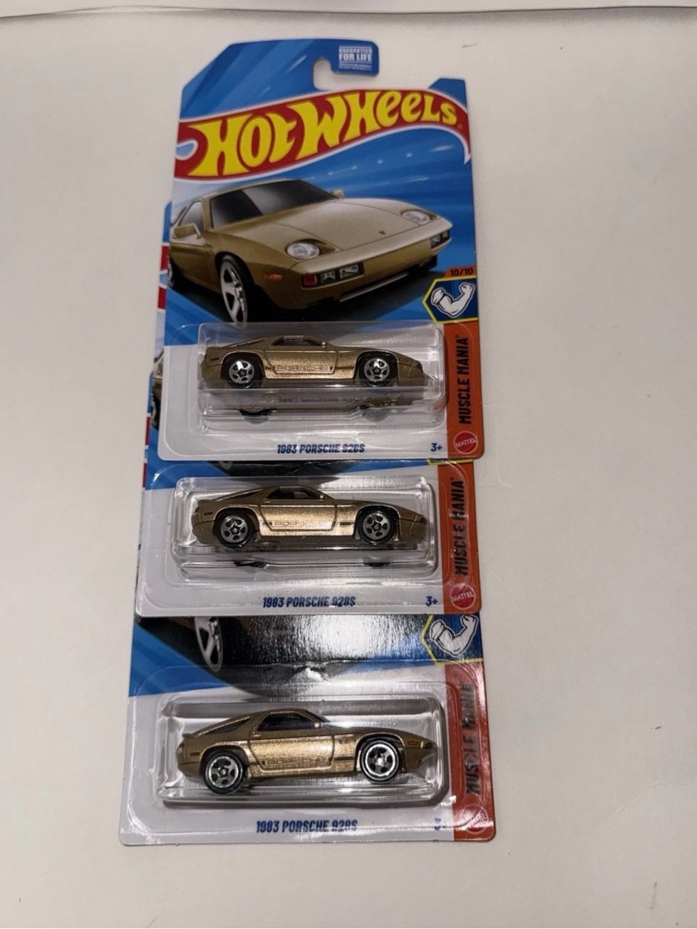 Hot Wheels Muscle Mania 1983 Porsche 928S Gold Diecast 1:64 Car Lot of 3 dollar - Picture 2 of 3